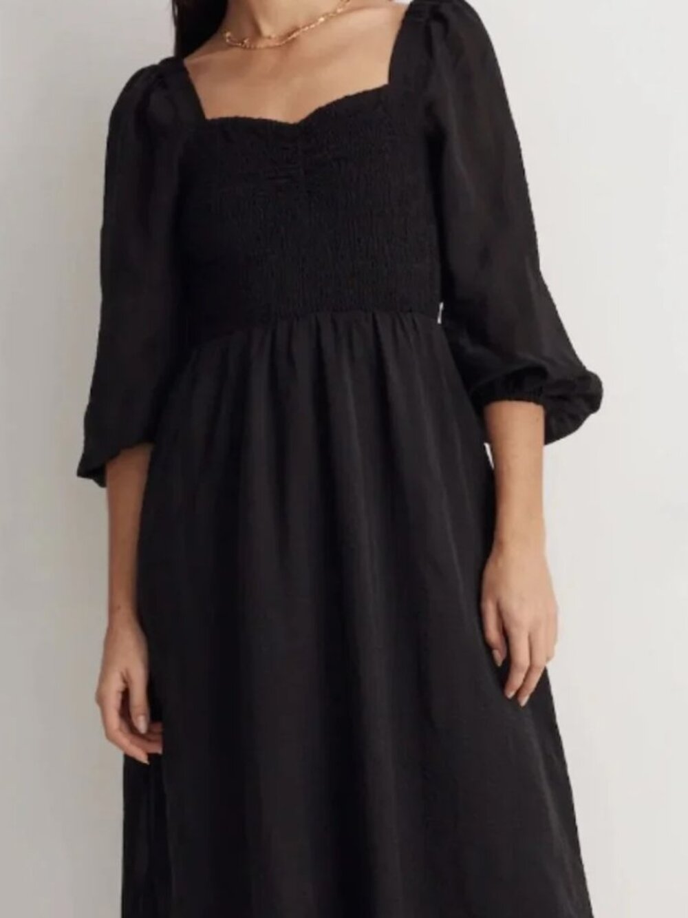 Madewell Lucie Sweetheart Midi Dress